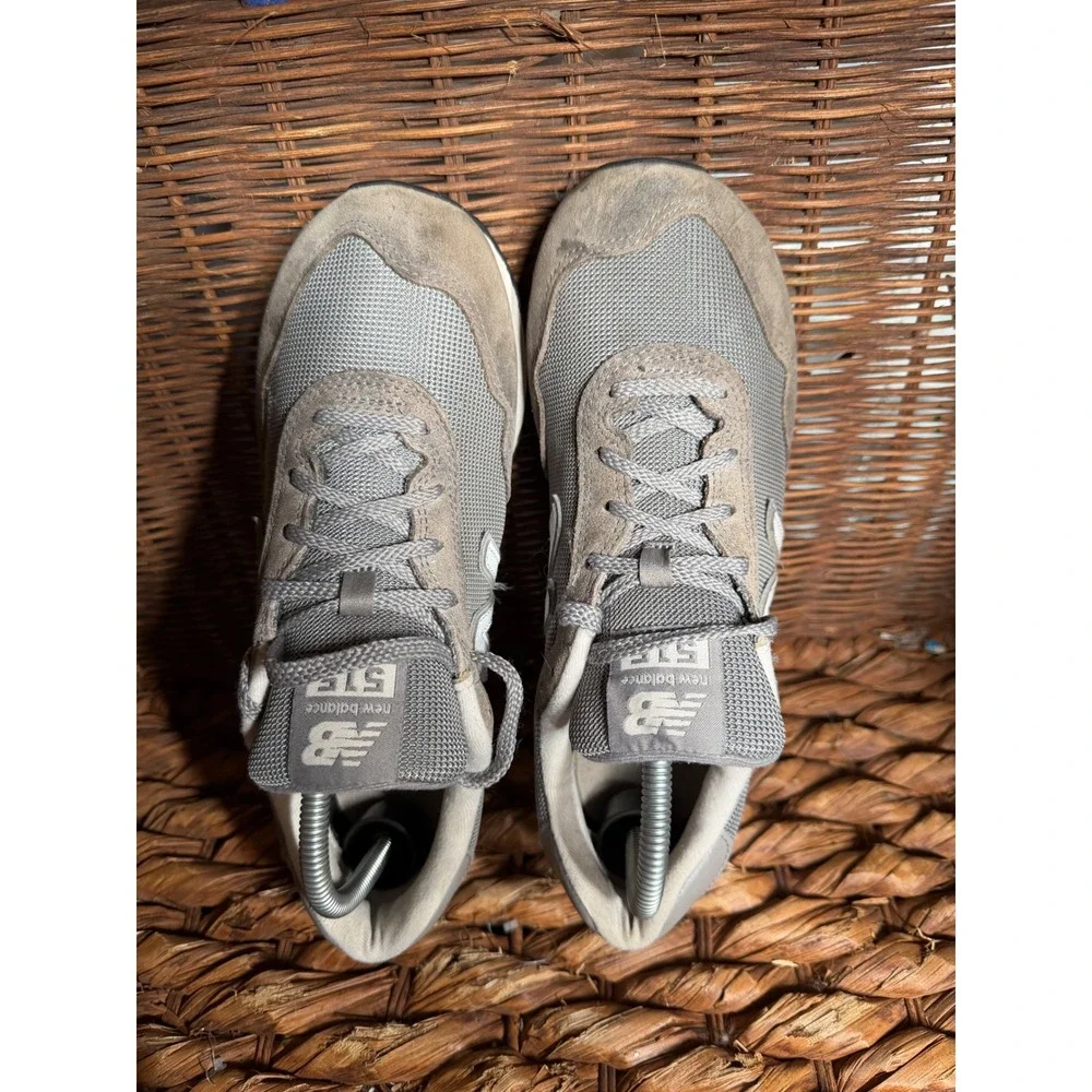 New Balance 515 Mens Grey Suede Mesh‎ Lifestyle Sneakers ML515GR3 Size 8